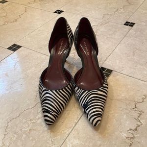 Ann Taylor Zebra Print Pony pumps. Size 6.5